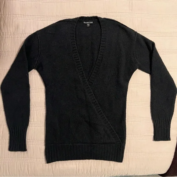 James Perse Soft Black Knit Sweater 100% Cashmere - Picture 4 of 5